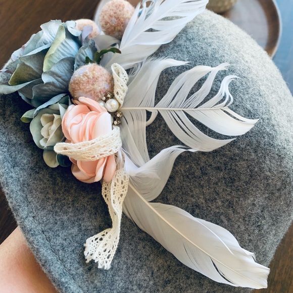 New without tag Gray wool designer hat  👒 - Picture 2 of 4